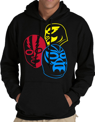 Luchador Luchador Mens Hooded Sweatshirt