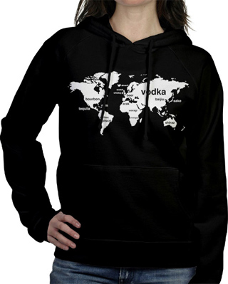 International Boozing Ladies Hooded Sweatshirt