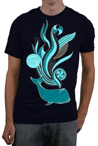 Whale Trip Mens Slim Fit T-Shirt