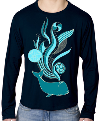 Whale Trip Mens Long Sleeve T-Shirt