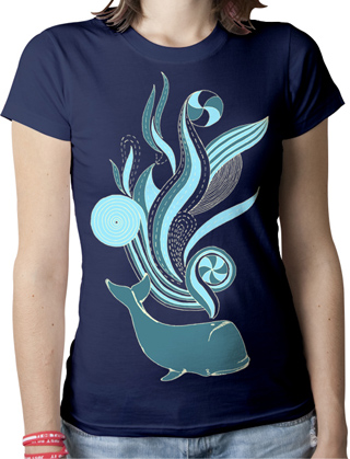 Whale Trip Ladies Organic T-Shirt