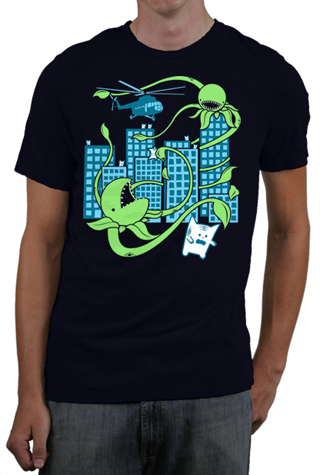 Killer Plant From Outer Space Mens Slim Fit T-Shirt