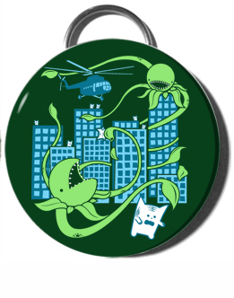 Killer Plant From Outer Space Keychain Bottle Opener