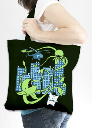 Killer Plant From Outer Space Tote Bag