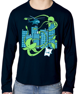 Killer Plant From Outer Space Mens Long Sleeve T-Shirt