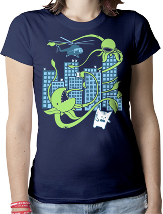 Killer Plant From Outer Space Ladies Organic T-Shirt