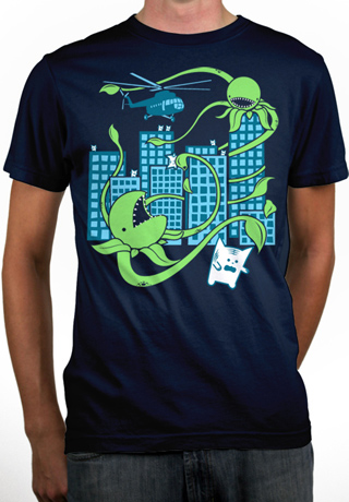 Killer Plant From Outer Space Mens Organic T-Shirt