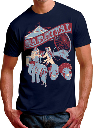 Robo Retro Carnival Mens T-Shirt