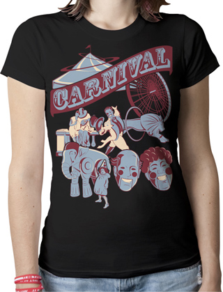 Robo Retro Carnival Ladies Organic T-Shirt