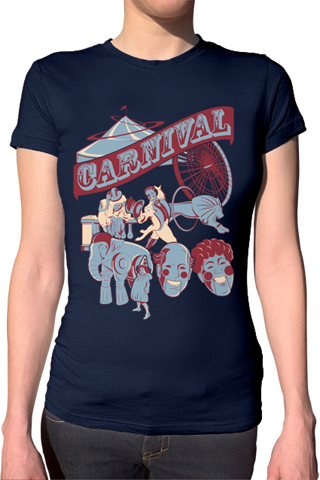 Robo Retro Carnival Ladies T-Shirt