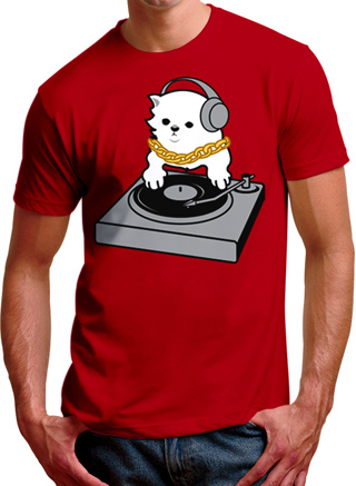 DJ Kitty Mens T-Shirt