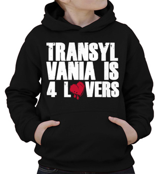 Transylvania Is For Lovers Kids Hooded Sweatshirt