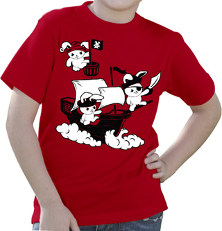 Pirate Bunnies Kids T-Shirt