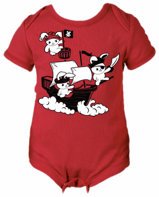 Pirate Bunnies Infant Bodysuit