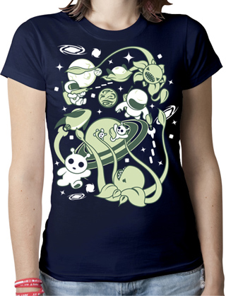 Space War Ladies Organic T-Shirt