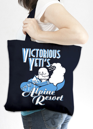 Victorious Yeti's Alpine Resort Tote Bag