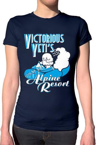 Victorious Yeti's Alpine Resort Ladies T-Shirt