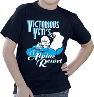 Victorious Yeti's Alpine Resort Kids T-Shirt