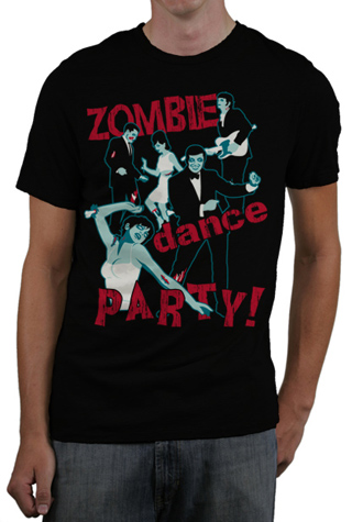 Zombie Dance Party Mens Slim Fit T-Shirt