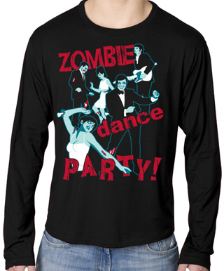 Zombie Dance Party Mens Long Sleeve T-Shirt