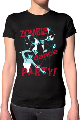 Zombie Dance Party Ladies T-Shirt