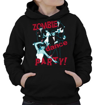 Zombie Dance Party Kids Hooded Sweatshirt