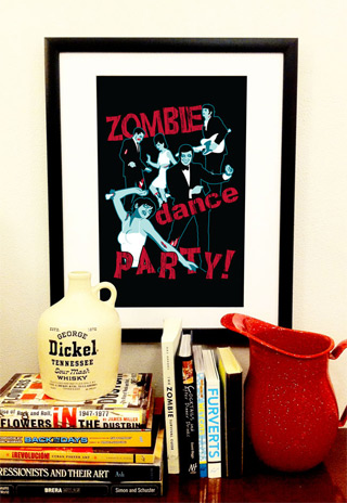 Zombie Dance Party Art Print