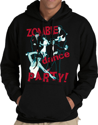 Zombie Dance Party Mens Hooded Sweatshirt