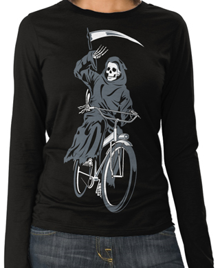 Death Takes A Holiday Ladies Long Sleeve T-Shirt
