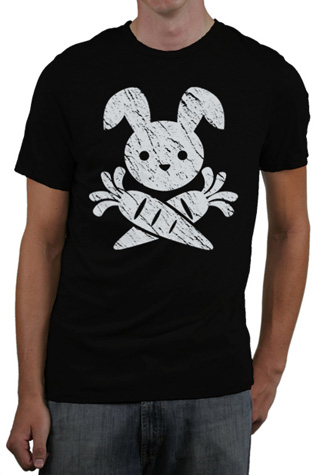 Jolly Roger Bunny Mens Slim Fit T-Shirt
