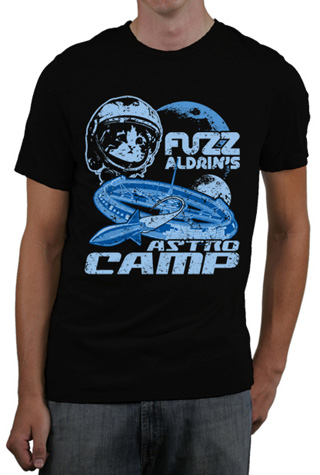 Fuzz Aldrin's Astro Camp Mens Slim Fit T-Shirt