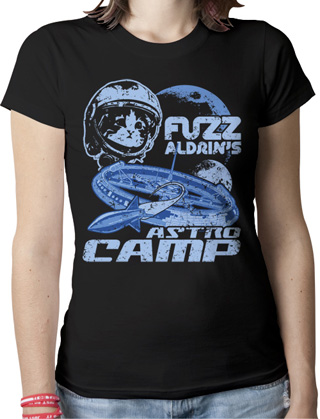 Fuzz Aldrin's Astro Camp Ladies Organic T-Shirt