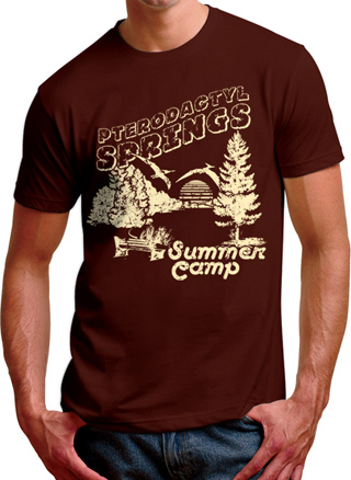 Pterodactyl Springs Summer Camp Mens T-Shirt