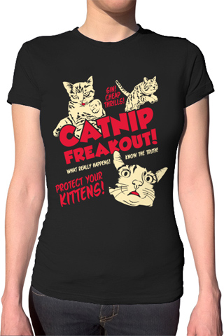 Catnip Freakout Ladies T-Shirt