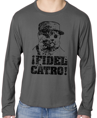 Fidel Catro Mens Long Sleeve T-Shirt