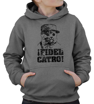 Fidel Catro Kids Hooded Sweatshirt