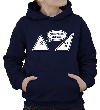 You're So Obtuse Kids Hooded Sweatshirt