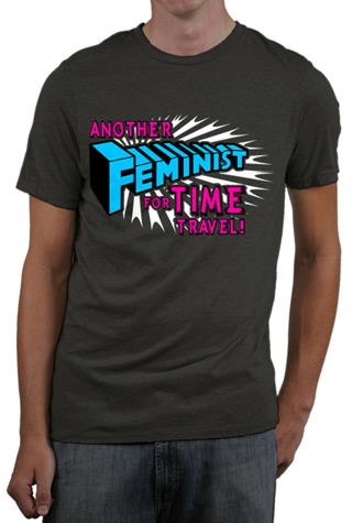 Another Feminist For Time Travel Mens Slim Fit T-Shirt