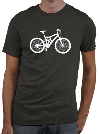 Bike Love - White Ink Mens Slim Fit T-Shirt