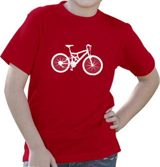 Bike Love - White Ink Kids T-Shirt