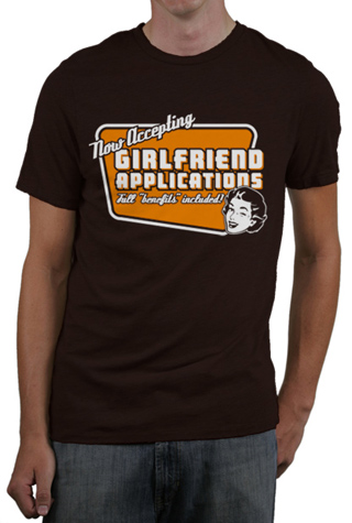 Now Accepting Girlfriend Applications Mens Slim Fit T-Shirt