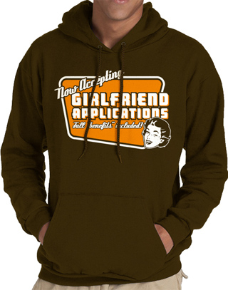 Now Accepting Girlfriend Applications Mens Hooded Sweatshirt