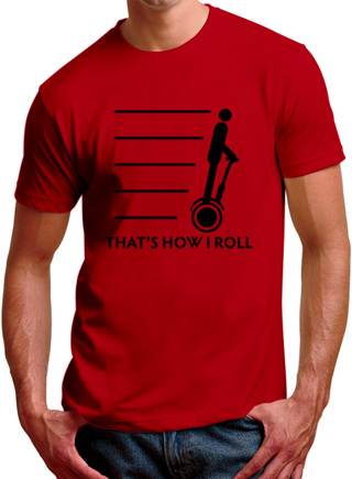 That's How I Roll Personal Transport - Black Ink Mens T-Shirt