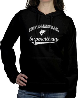 Intramural Supervillain Ladies Hooded Sweatshirt