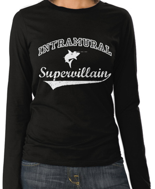 Intramural Supervillain Ladies Long Sleeve T-Shirt