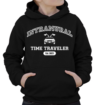 Intramural Time Traveler Kids Hooded Sweatshirt