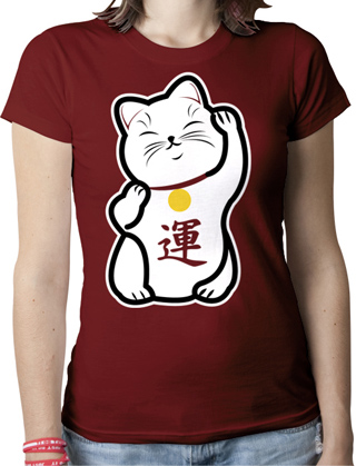 Maneki Neko Ladies Organic T-Shirt