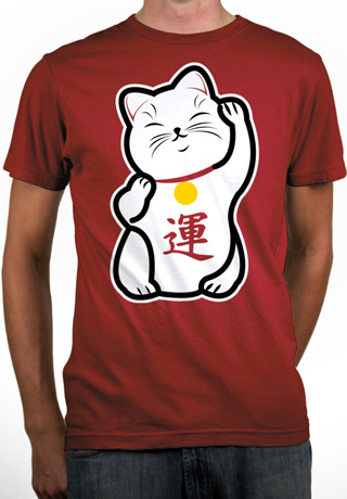 Maneki Neko Mens Organic T-Shirt