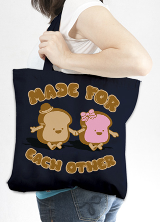 Peanut Butter & Jelly Lovers Tote Bag