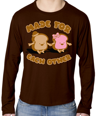 Peanut Butter & Jelly Lovers Mens Long Sleeve T-Shirt